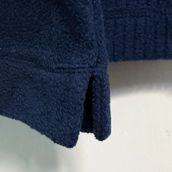 Arizona Jean Co Navy V Neck Sweater M Ribbed Knit Unisex - Picture 7 of 14